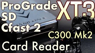 XT3 ProGrade USB 31 SD CFAST 2 Card Reader Hands On Test [upl. by Setsero]