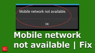 Mobile network not available  Mobile network not available in Samsung [upl. by Ahsetel275]