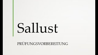 SALLUST Leben Werk Schreibstil amp mehr römische Geschichtsschreibung [upl. by Hulbig]