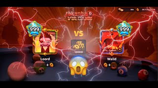 8Ball Pool  Level 998 the Highest in the WorldWalid damoni VS Me  Trickshots highlights [upl. by Aihsiyt]