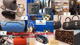 Chanel 24P SS CruiseBurberry x Harrods VersaceJacquemus Luxury Shopping in Harrods [upl. by Eddi]