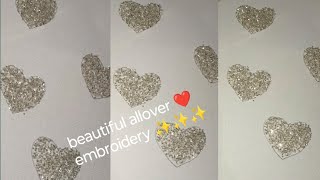 beautiful allover embroideryeasy amp beautifuldress ideas ✨✨✨🕊️🕊️🪡🤍🤍🤍 [upl. by Anirb]