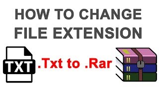 How to Change File Extension text to rar format [upl. by Lav]