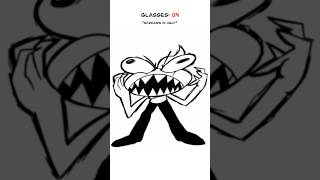 Glasses On  Off 😜 Animation Meme Orig peternugget shorts [upl. by Accebber]