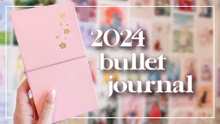 2024 BULLET JOURNAL SETUP  Aesthetic bujo setup in travelers notebook  ft Notebook Therapy [upl. by Redmer]