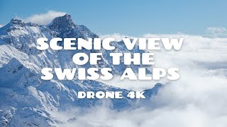 Scenic View of the Swiss Alps in Winter 4K  Chilled Drone Video [upl. by Niamor148]