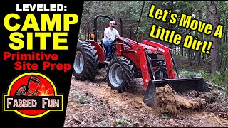 106 Leveling Out Our Campsite with the Massey Ferguson 2607H [upl. by Nolana]