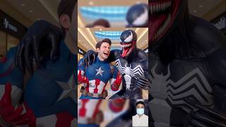 Competition💥 Spiderman😱 Venom captain America and Spiderman winner avengers marvel shorts [upl. by Fagaly]