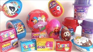 Toybox Sürpriz Yumurta Kral Şakir oyun hamuru Danone Süprix oyuncaklı yoğurt Ozmo Barbie yumurta [upl. by Sylera]