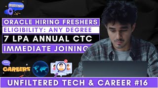 Urgent Requirement  Oracle Hiring Freshers  Any Degree Can Apply  7 LPA  Fresher Jobs Telugu 🔥 [upl. by Cassie]