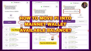 How to Move Pi into the Mainnet Wallet Available Balance StepbyStep Guide [upl. by Cyb]