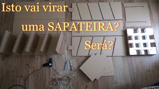 Construindo uma sapateira de papelão sem gastar quase nada será [upl. by Yreffej]