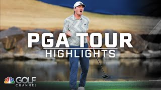 PGA Tour Highlights 2024 American Express Round 4  Golf Channel [upl. by Labotsirhc868]