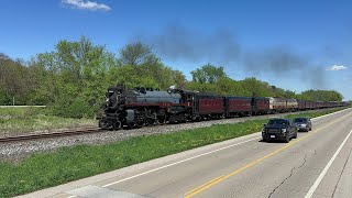 The Empress CP 2816 Steam Train Highball Midland Siding On The Final Spike Steam Tour 5524 [upl. by Ayrolg]