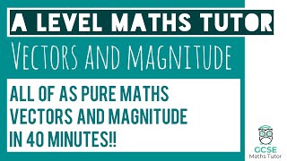 All of Vectors and Magnitude in 40 Minutes  Chapter 11  A Level Pure Maths [upl. by Alyn365]