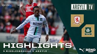 Middlesbrough v Plymouth Argyle highlights [upl. by Standley311]