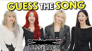 LE SSERAFIM Tries To Guess The KPop Song In One Second  KPop Stars React [upl. by Leirvag]