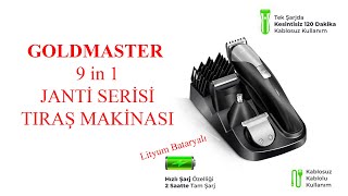 Gold Master Tıraş Makinası Janti 9 in 1 [upl. by Ynamrej]