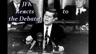 JFK reacts to the CNN Debate JFK kennedy24 debate idealism speech [upl. by Lynnett511]