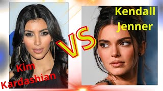 Kendall Jenner vs Kim Kardashian  10 Differences [upl. by Atinomar]