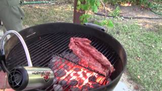 How to bbq carne asada on the hottest charcoal grill in town [upl. by Leugimsiul303]