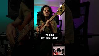 Rush YYZ Bass Cover Part 2 shorts bass [upl. by Salocin]