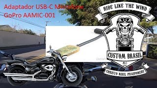 CB Motovlog  Adaptador USBC Microfone GoPro AAMIC001 [upl. by Etteve]