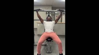 Incline Chest Presswellness chest workout [upl. by Haek92]