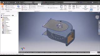 Ventilador Centrifugo  Piezas  Ensamble  Autodesk Inventor 2017 [upl. by Alexandrina]