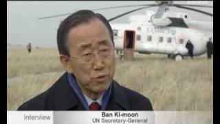 Ban Ki Moon interview [upl. by Rosene451]