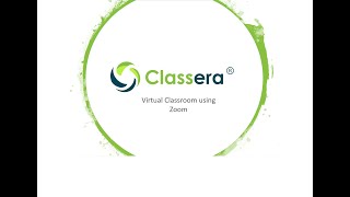 classera Virtual classroom using Zoom [upl. by Nohj750]