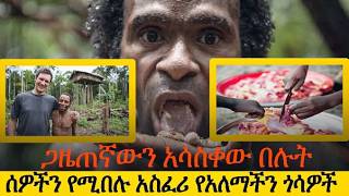 🛑ጋዜጠኛውን አሳስቀው በሉትMaori tribe Indonesia cannibalism [upl. by Goldshlag941]