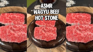 ASMR HOT STONE WAGYU BEEF  Sizzling Beef at Morimoto in Philadelphia [upl. by Phoebe]