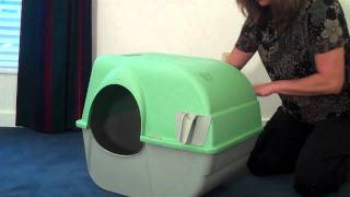 How to use the Omega Paw Rolln Clean Litter Box [upl. by Aedrahs]