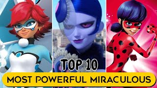 Top 10 Powerful Miraculous in Hindi  Miraculous ladybug in hindi  Psycocare [upl. by Annawal808]