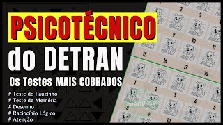 PSICOTÉCNICO DETRAN 2023 Exame psicológico Testes de Atenção Raciocínio Lógico Puzinhos Desenho [upl. by Volin]