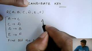 Finding Candidate Key  Database Management System [upl. by Ayekin]