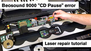 Beosound 9000 quotCD Pausequot error laser repair and maintenance tutorial  Bang amp Olufsen [upl. by Milman]