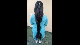 Voluminous South Indian Braid for Mature Women South Indian Loose Braid Tutorial  Loose Hair Braid [upl. by Ettegirb]