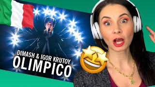 ITALIAN WOMAN REACTS TO OLIMPICO  DIMASH KUDAIBERGEN REACTION [upl. by Ardena]