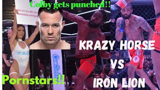 Bruce Iron Lion vs Charles Krazy Horse Bennet Full FightColby Covington gets punched [upl. by Aliehc108]