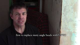 How to replace rusty angle beads with UPVC beads [upl. by Relyat]