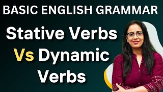 Verb  2  Stative verbs Vs Dynamic Verbs  Basic English Grammar in Hindi  UC LIVE [upl. by Taveda508]