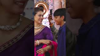 Kajol Yug Devgn VIRAL adorable moment from Durga Puja❤️❤️ Kajol yugdevgan shortsvideo shorts [upl. by Nedroj60]