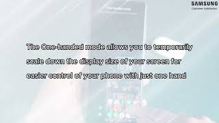 Using onehanded mode on Samsung phone [upl. by Nyret424]