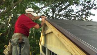 How to Install Roof Shingles on a Shed [upl. by Katherin]