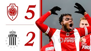 HIGHLIGHTS I ROYAL ANTWERP FC 52 R CHARLEROI SC I Croky Cup I 2023  2024 [upl. by Sutton]