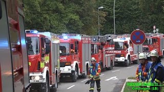 FEUERALARM IN KLINIK  Großeinsatz der Feuerwehren  RETTUNG EVAKUIERUNG SUCHE  Ü [upl. by Ettennod]