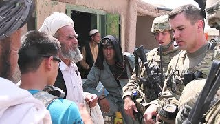 US Army Soldiers Visit Afghan Bazaar [upl. by Jeramey]