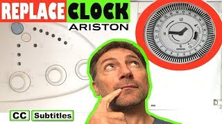 How to replace Clock on Ariston MicroGenus Boiler 999599 [upl. by Nnylimaj]